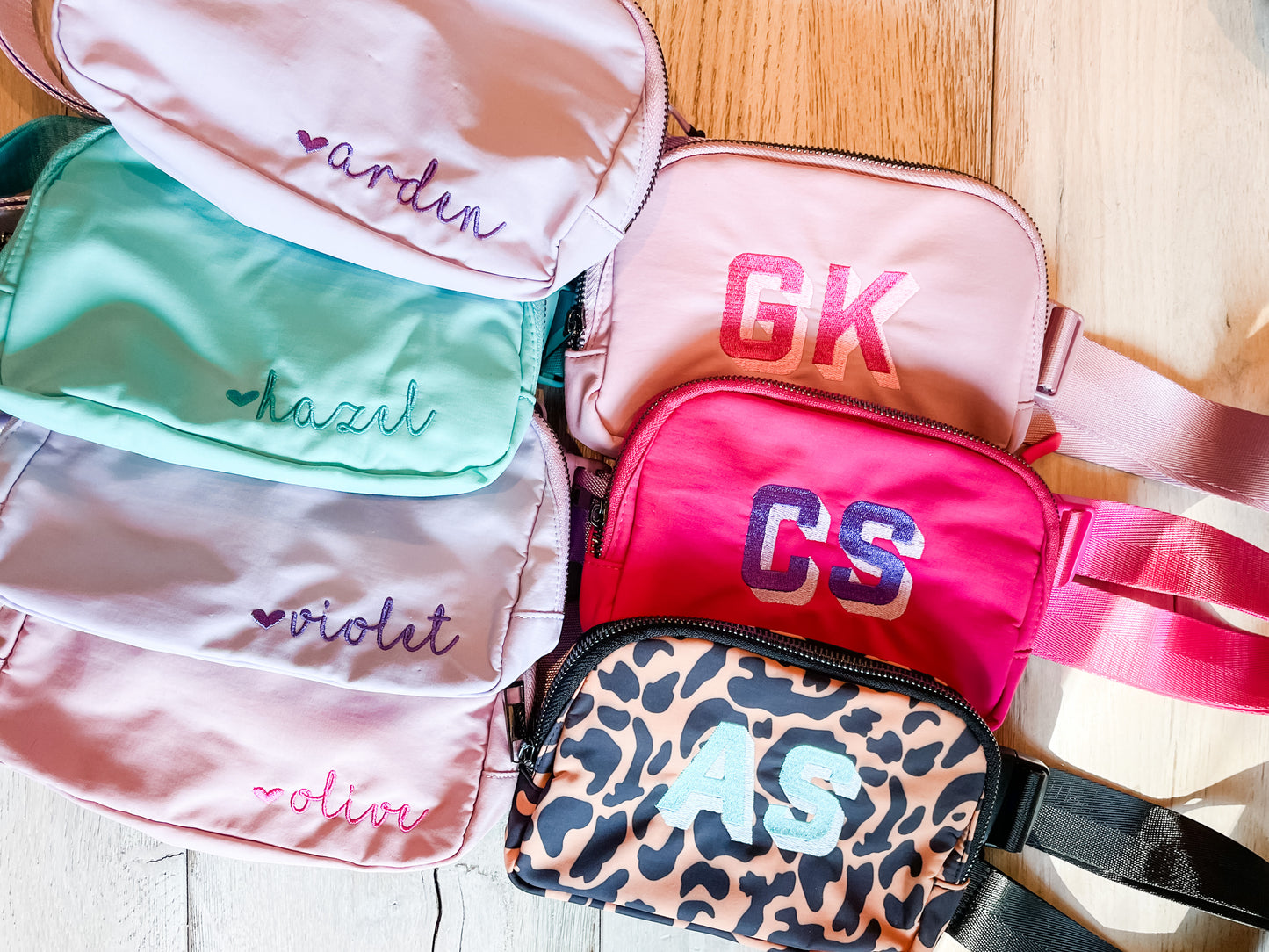 Monogrammed Belt Bags