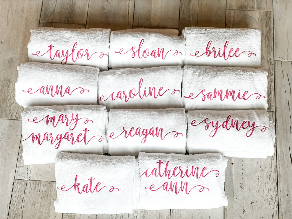 Personalized Bath Towels