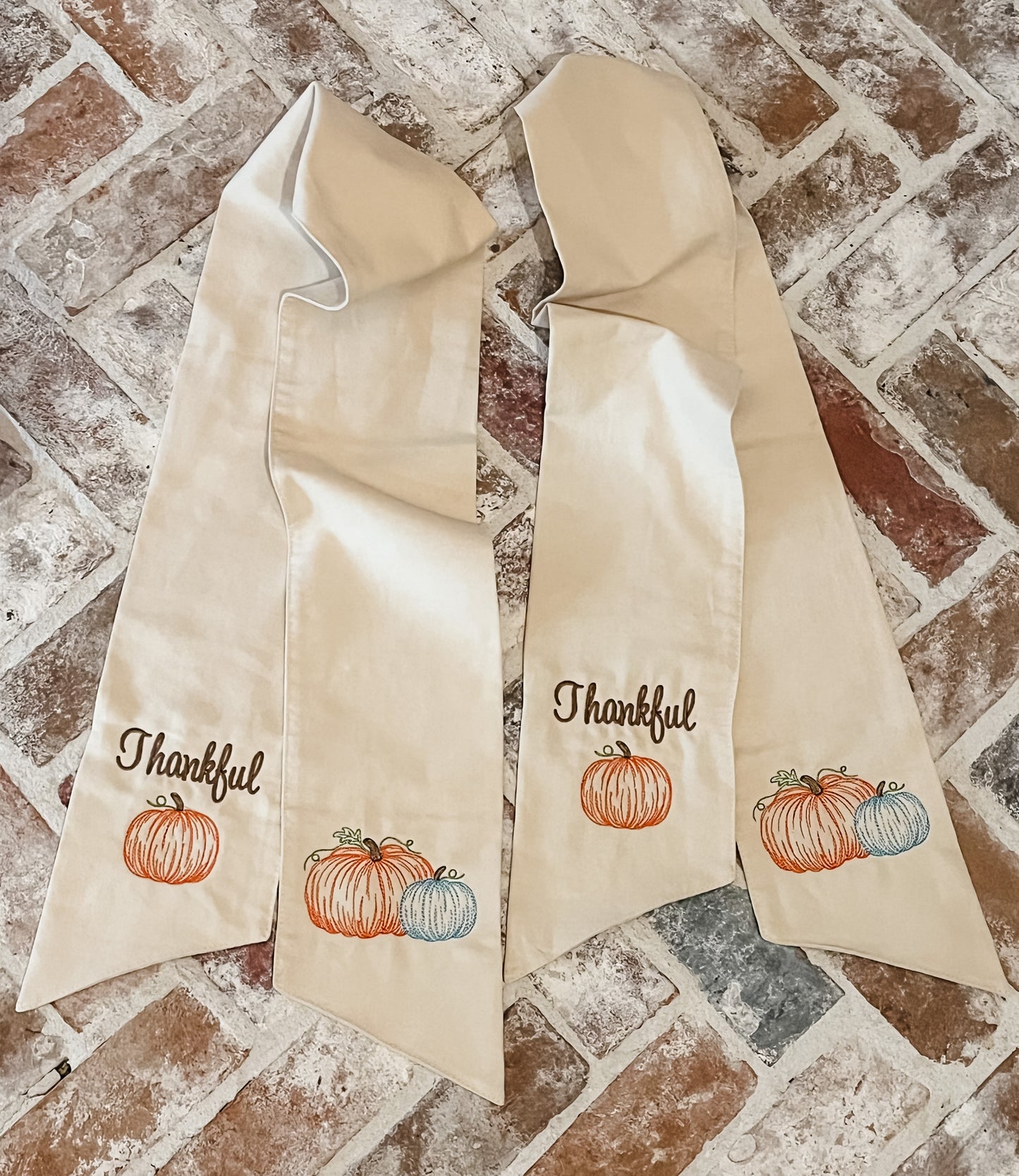 Fall wreath sash