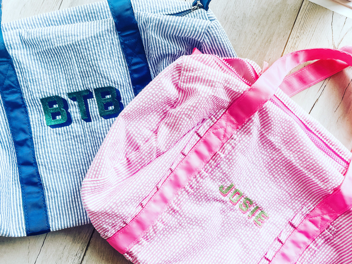 Seersucker Duffels