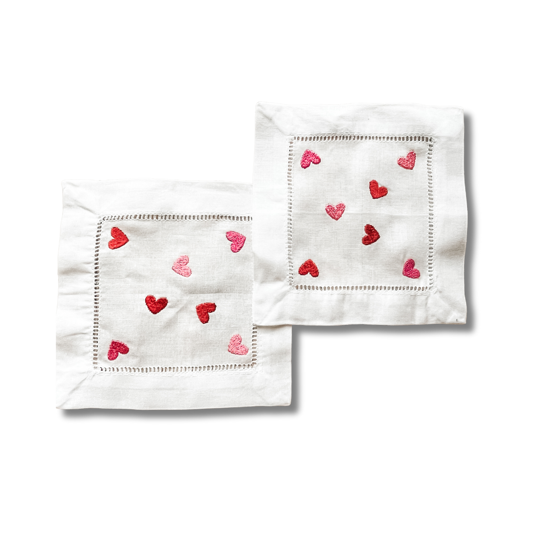 Confetti Heart Cocktail Napkins