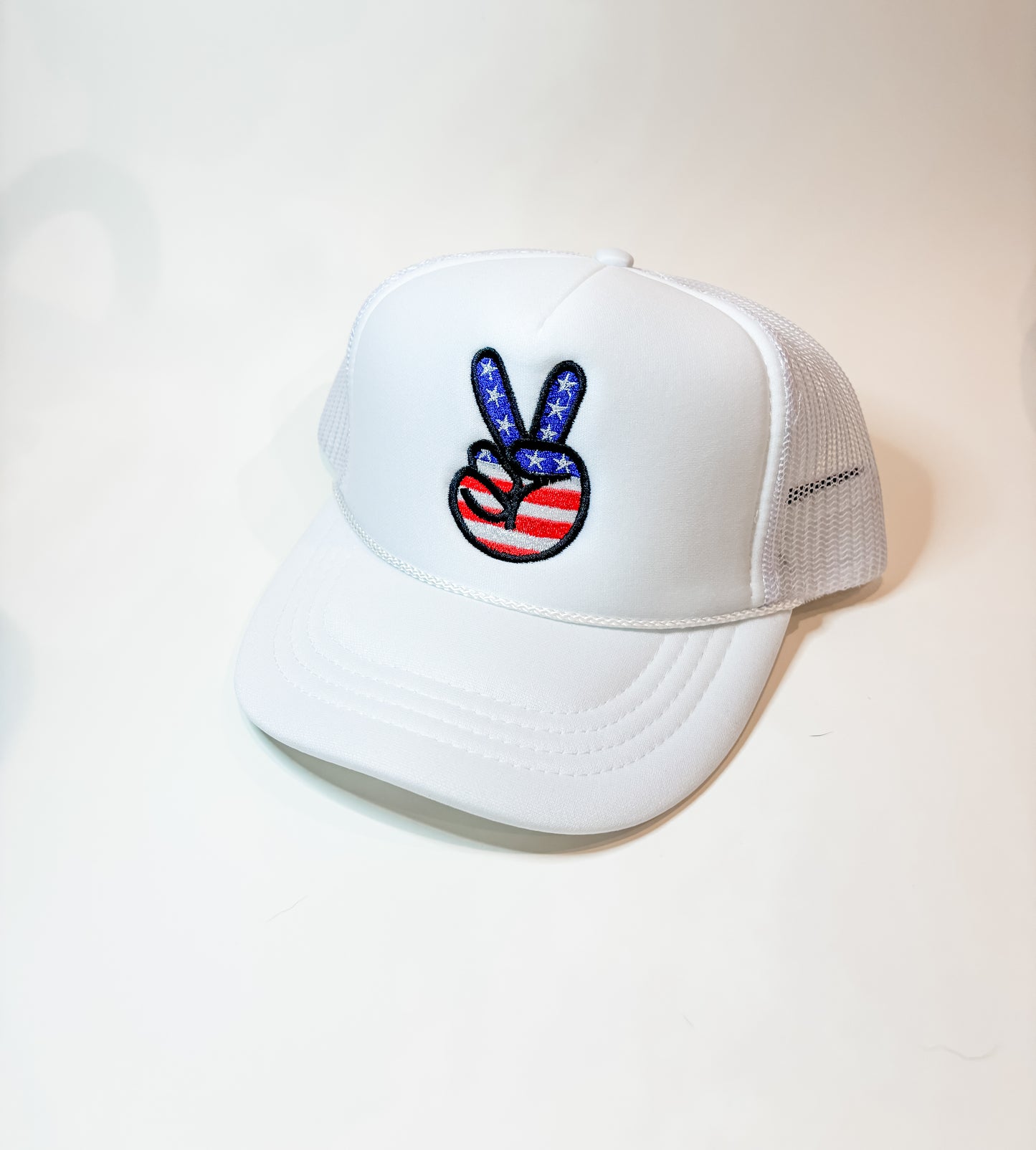 USA Peace Sign Trucker Hat