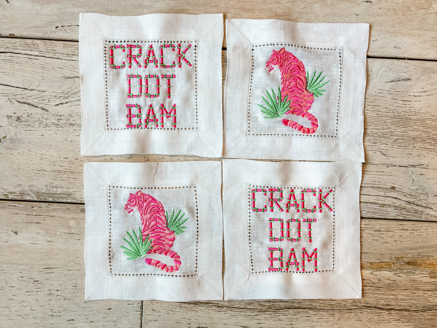 Mahjong Themed Cocktail Napkins