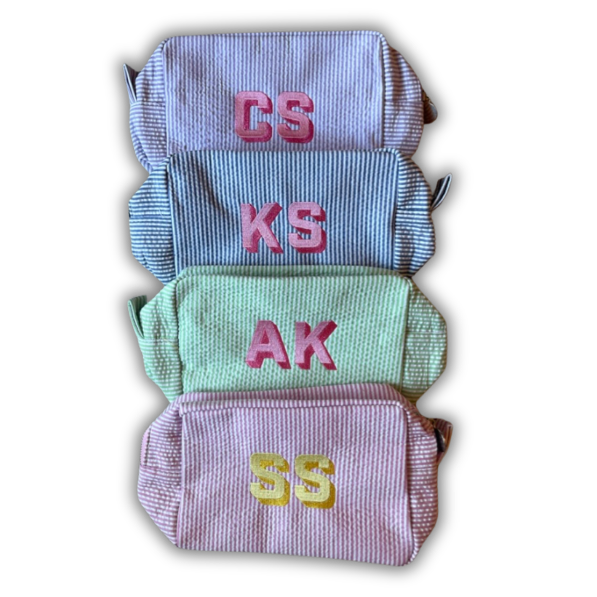 Seersucker Everything Bags