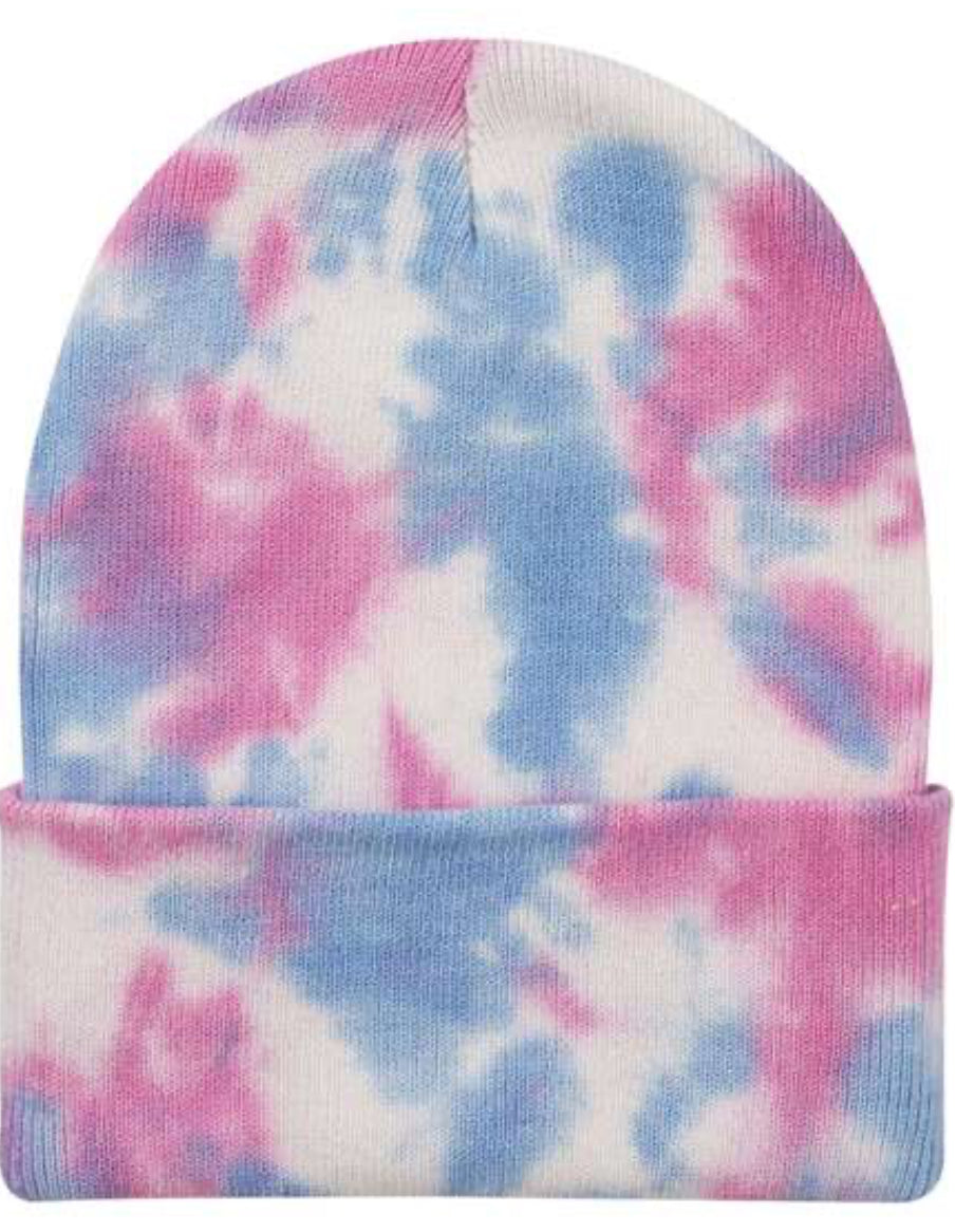 Tie-dye beanies