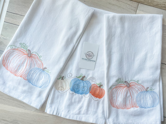 Pumpkin tea towels