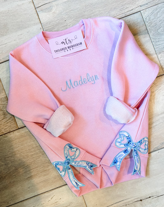 Toddler Side Bow Sweatshirt